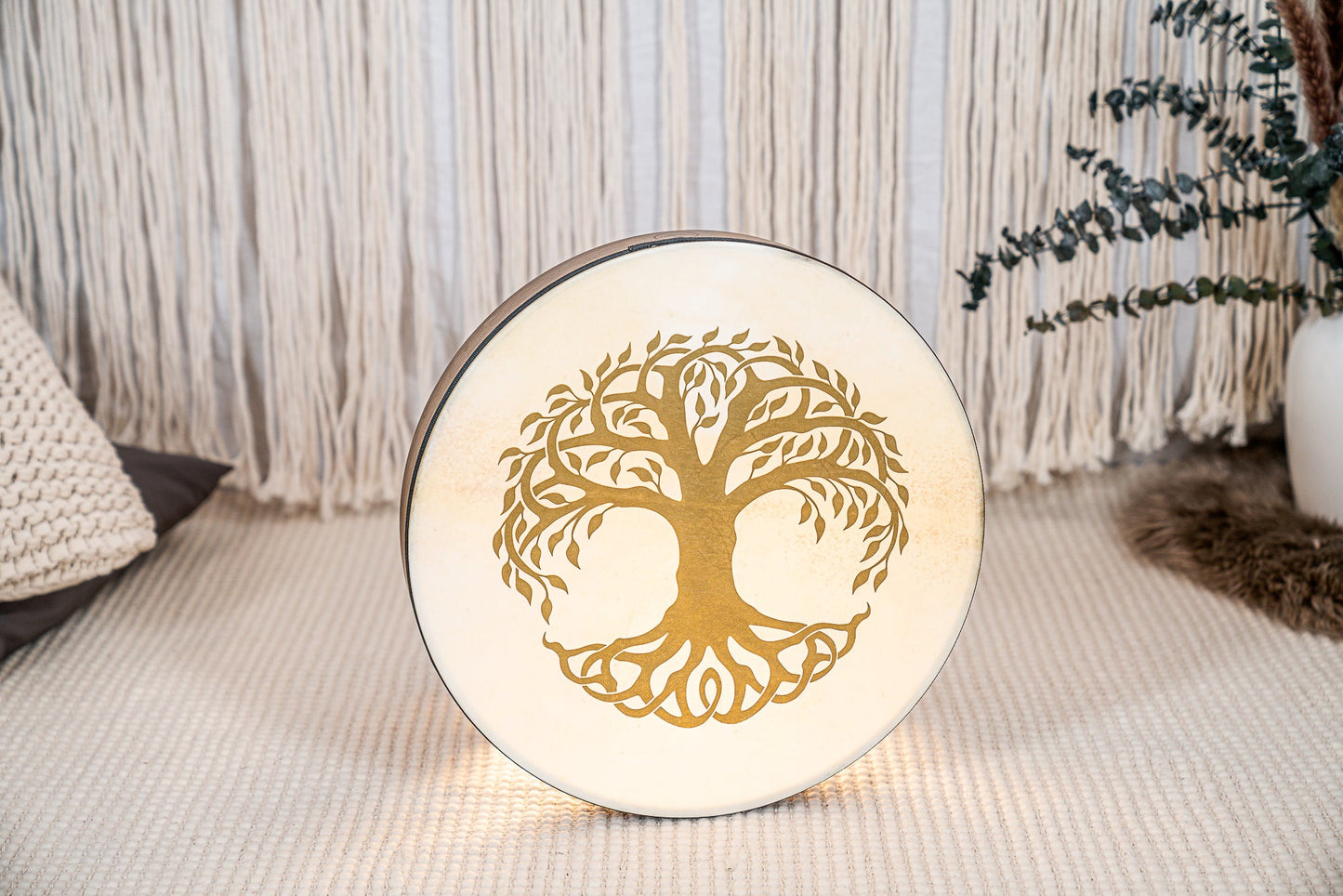 16" Designed Hand Drum, Tree of Life