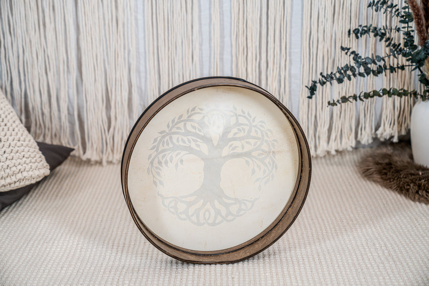 16" Designed Hand Drum, Tree of Life