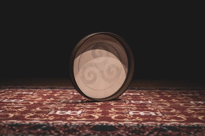 16" Designed Hand Drum, Triskele