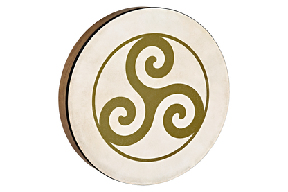 16" Designed Hand Drum, Triskele