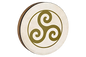 16" Designed Hand Drum, Triskele