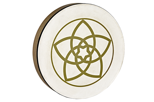 16" Designed Hand Drum, Venus Flower