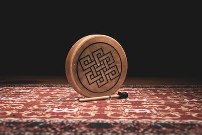 15" Native American-Style Hoop Drum, Endless Knot
