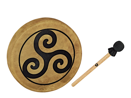 15" Native American-Style Hoop Drum, Triskele