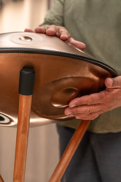 Sensory Handpan, F Pygmy, 11 Notes, Vintage Copper