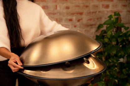 Sensory Handpan, D Amara, 9 Notes, Vintage Gold