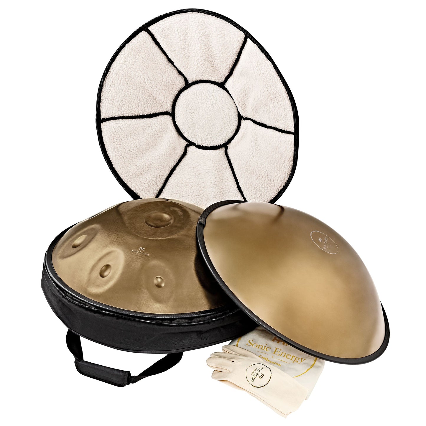 Sensory Handpan, C# Minor, 9 Notes, Vintage Gold