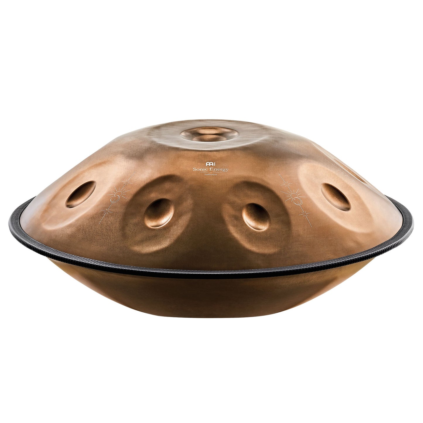 Sensory Handpan, BB2 Amara, 9 Notes, Vintage Copper, Engraved Design