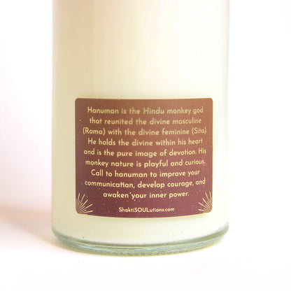 Hanuman Crystal Altar Candle