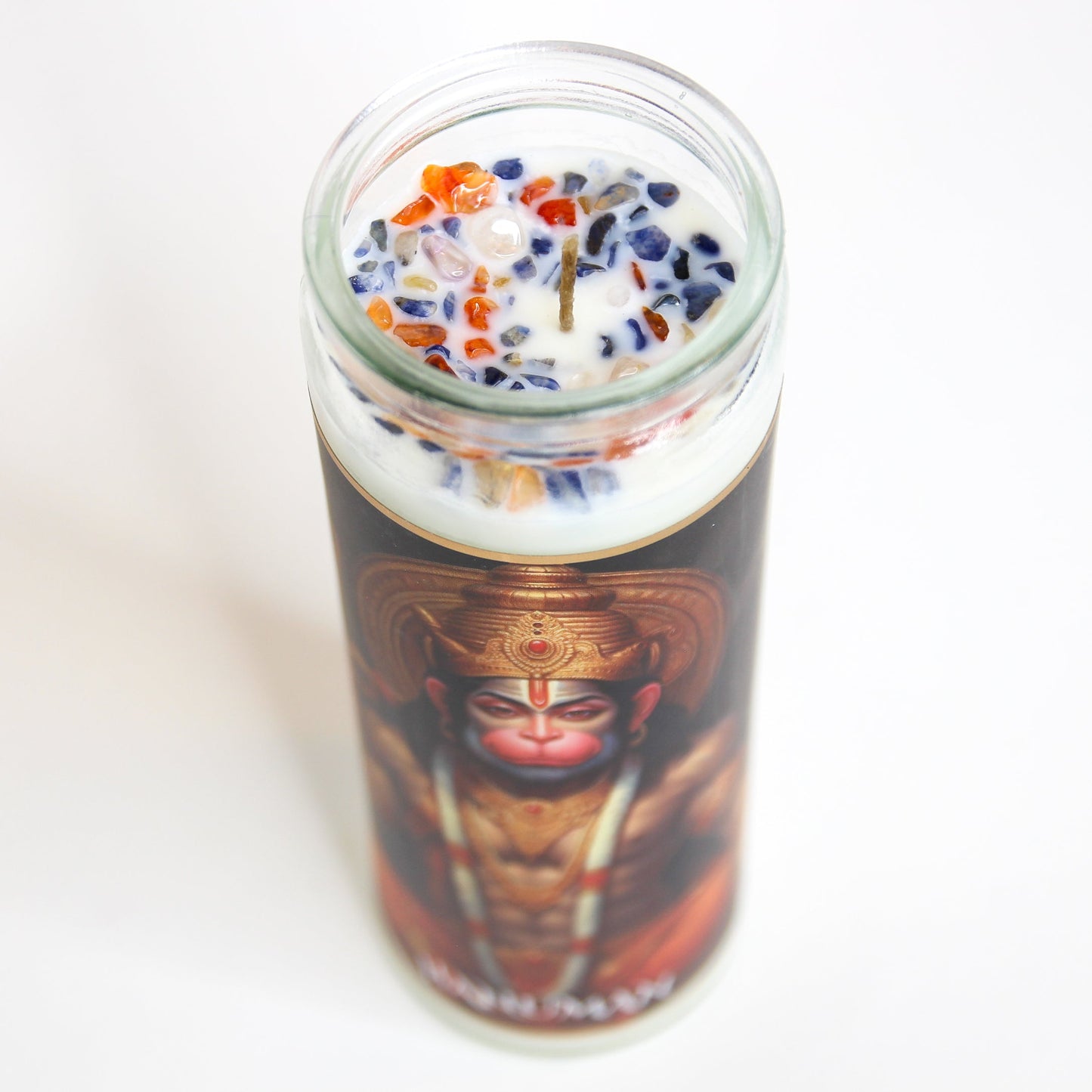 Hanuman Crystal Altar Candle