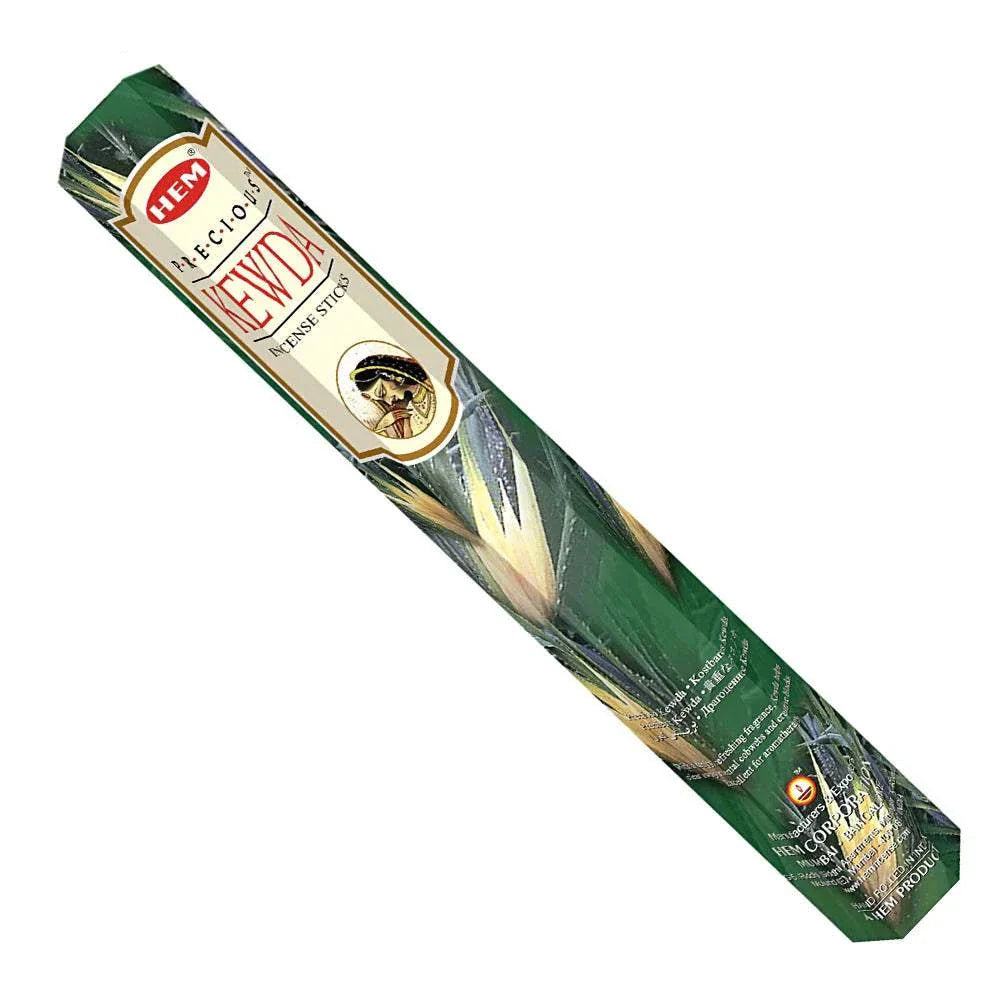 Calming Precious Kewda Incense Sticks for Meditation - 20ct Pack
