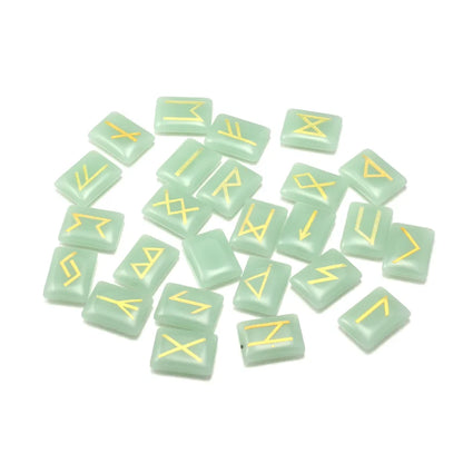 Authentic Viking Crystal Runes Set for Healing Divination