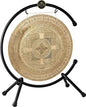22" Indian Premium Wind Gong with Stand, Hand-engraved Mantra