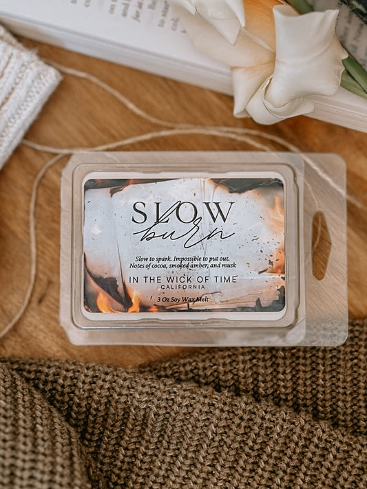 Slow Burn Amber Plum Scented Wax Melt For Cozy Homes