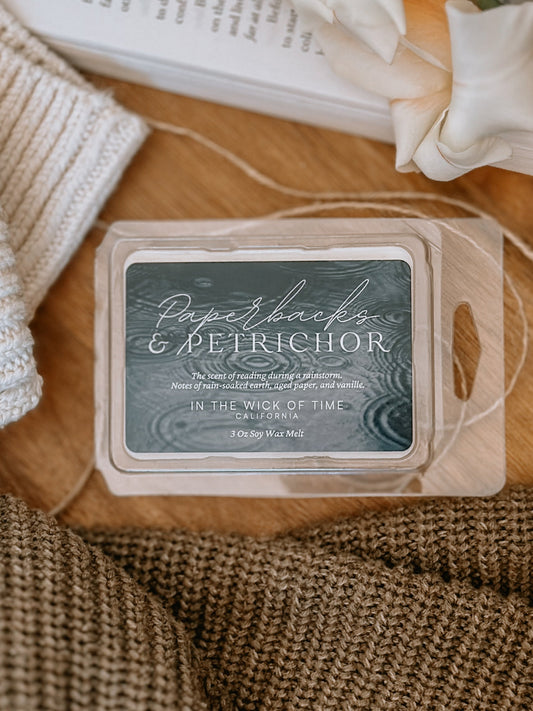 Mystical Earthy Aromatic Paperbacks Petrichor Wax Melt