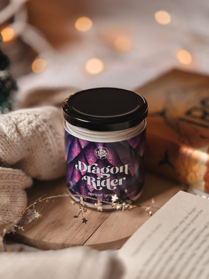 Aromatic Dragon Rider Candle With Apricot, Pear And Green Notes 9 Oz