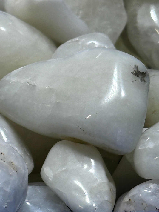 Sulfur Quartz Tumbled Stone