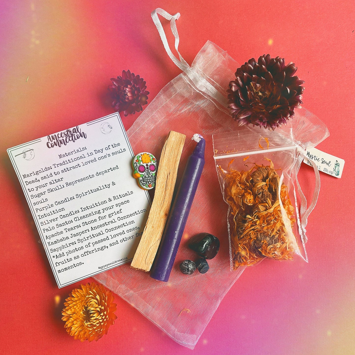 Ancestral Connection Ritual Kit - Ancestor Altar Set