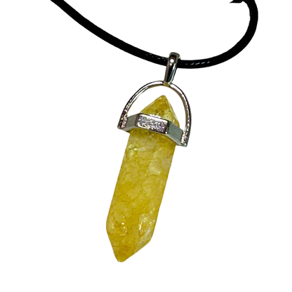 Citrine Bullet Point Necklace