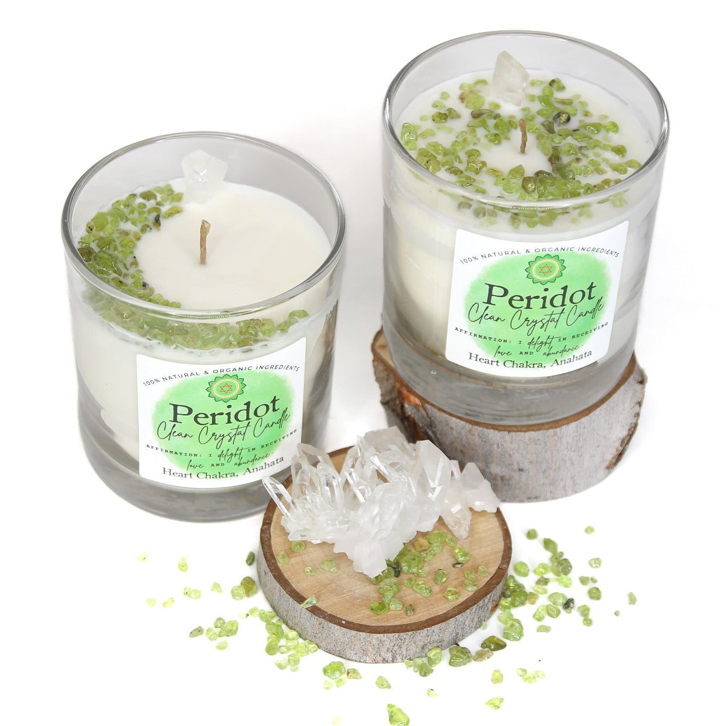 Peridot Clean Crystal Candle