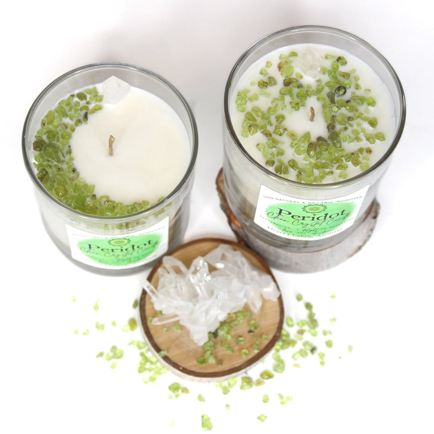 Peridot Clean Crystal Candle