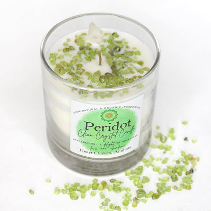 Peridot Clean Crystal Candle