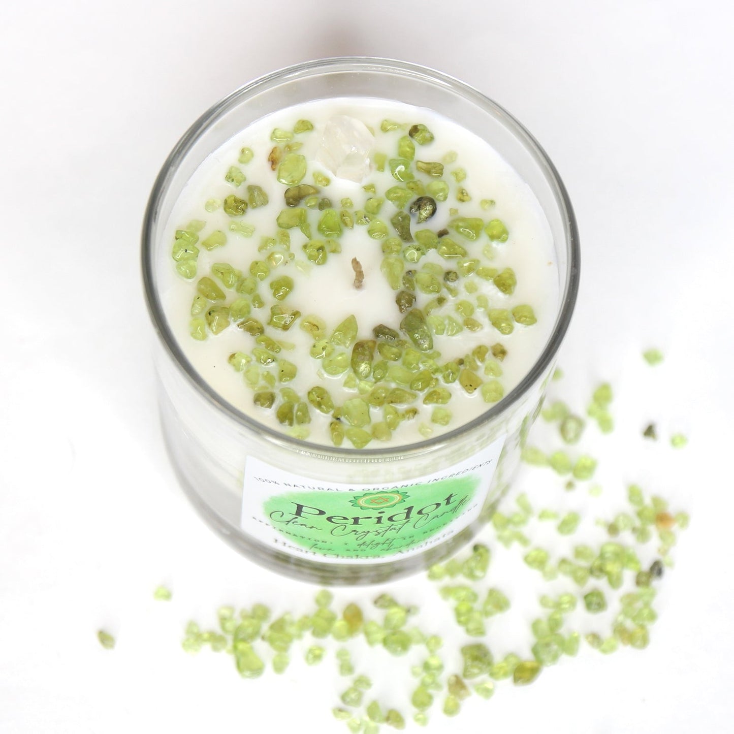 Peridot Clean Crystal Candle