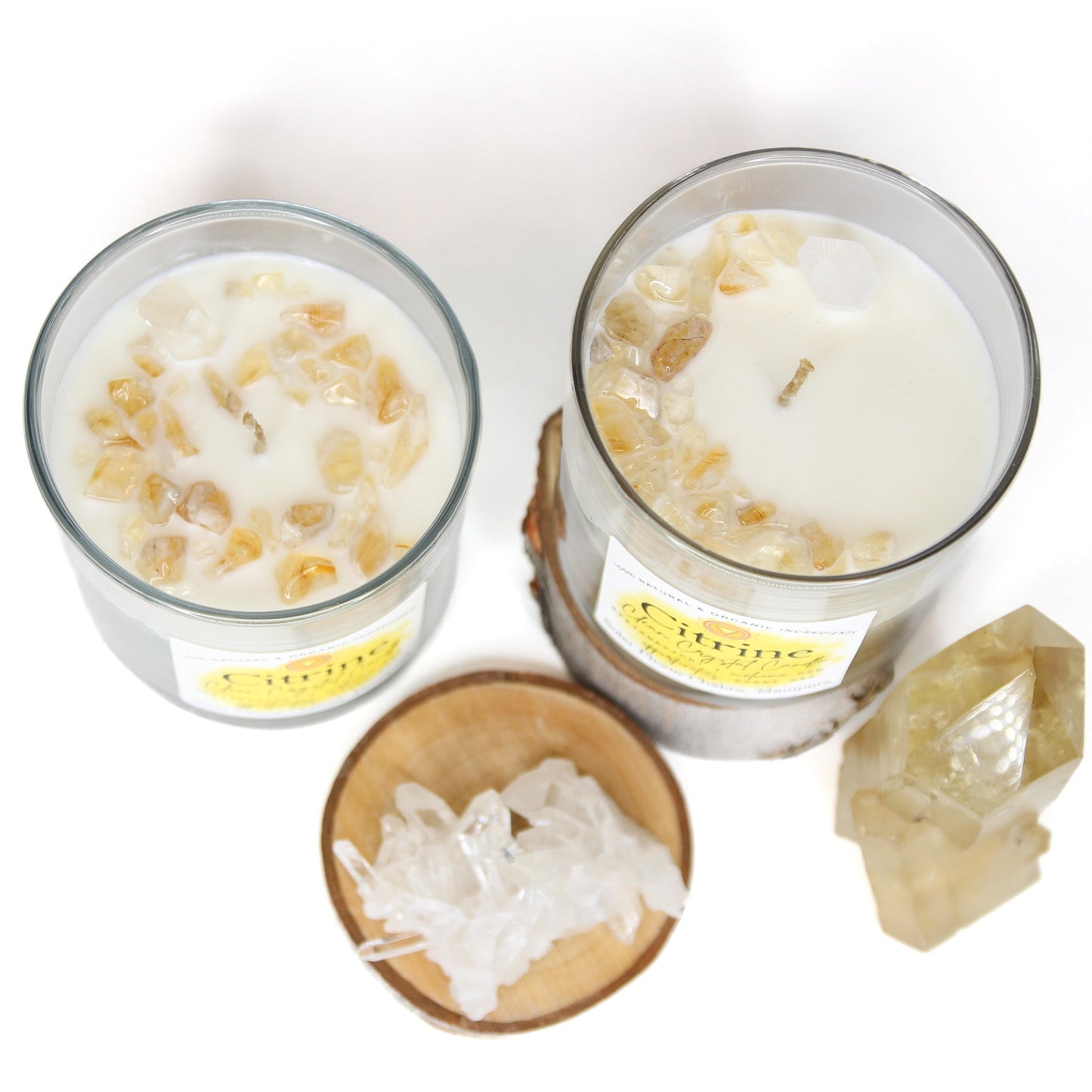 Citrine Clean Crystal Candle