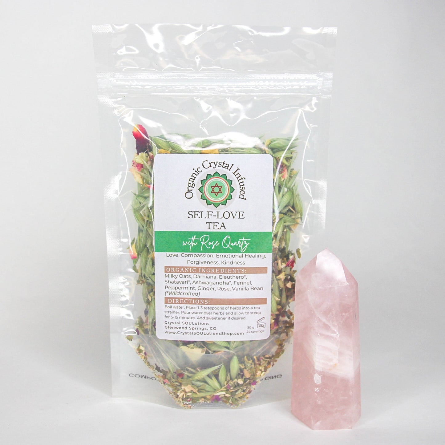 Self-Love Tea - Organic Crystal Infused