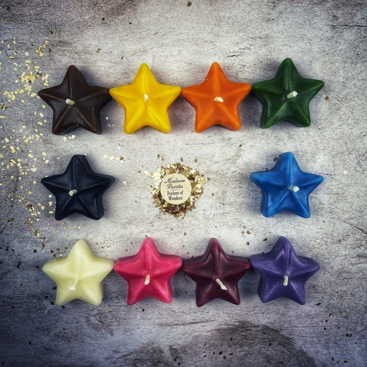 Beeswax Sister Star Spell Candle