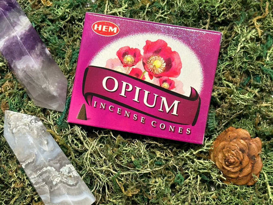 Opium Incense Cones for Meditation and Purification by HEM