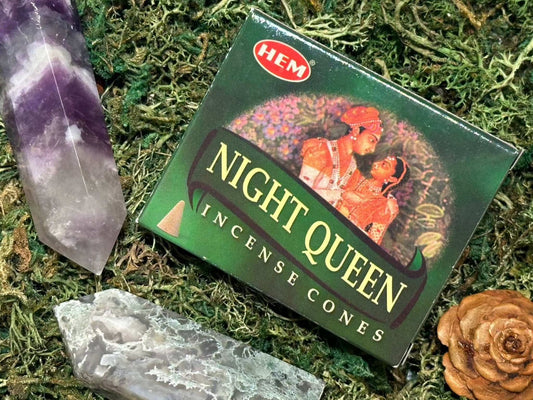 Night Queen Incense Cones for Meditation and Purity