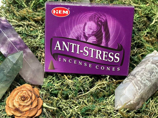 Anti-Stress Incense Cones for Relaxation and Meditation