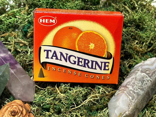 Tangerine Incense Cones for Meditation and Purification