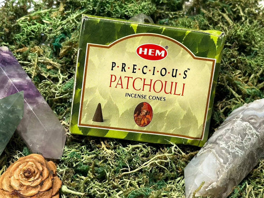 HEM Precious Patchouli Incense Cones for Aromatherapy
