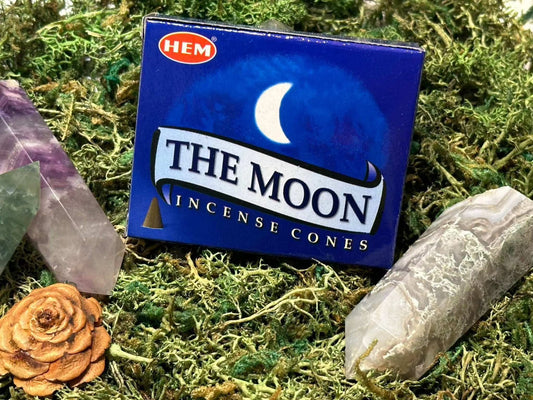 The Moon Incense Cones for Meditation and Purification