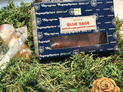 Hand-Rolled Satya Backflow Incense Cones for Aromatherapy