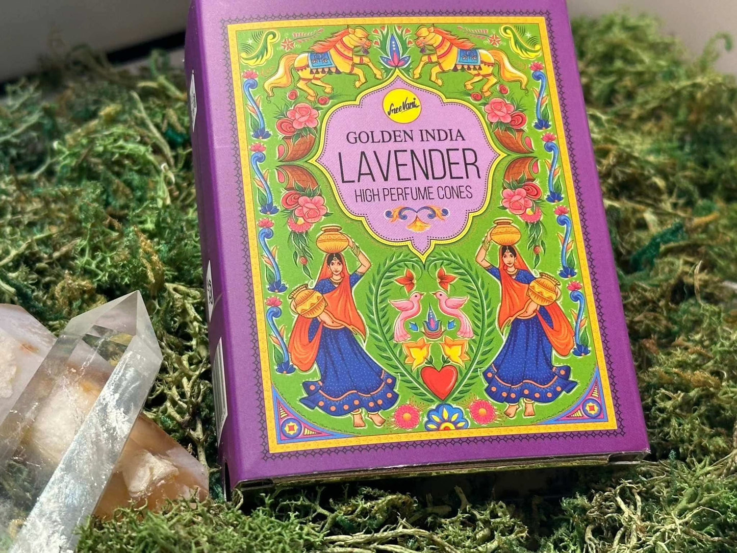 Mystical Golden India Backflow Incense Cones for Rituals