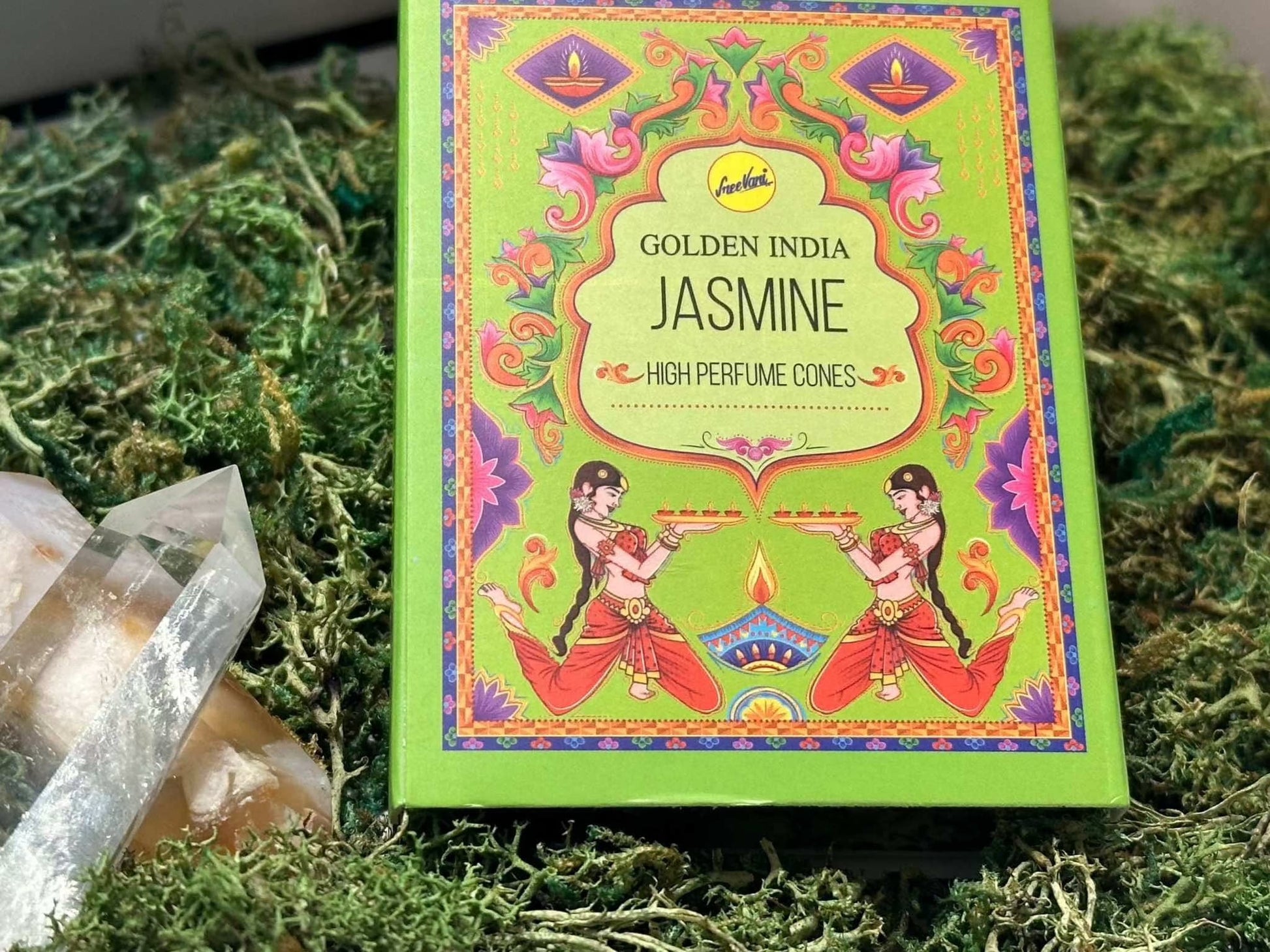 Mystical Golden India Backflow Incense Cones for Rituals