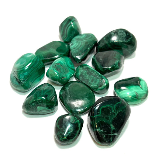 Malachite Tumbled Crystal for Transformation and Protection