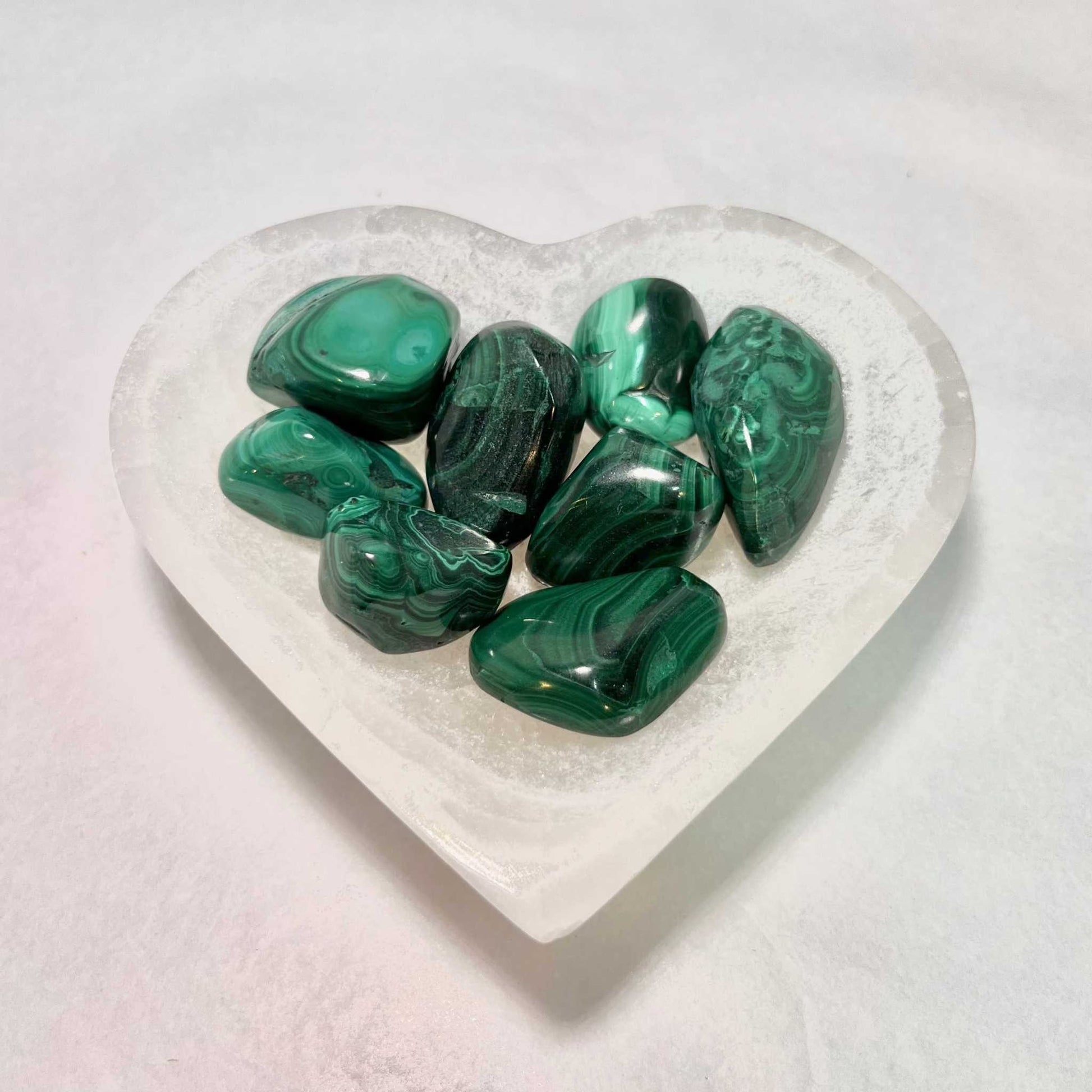 Malachite Tumbled Crystal for Transformation and Protection
