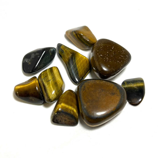 Tiger Eye Tumbled Pocket Stone for Courage and Strength
