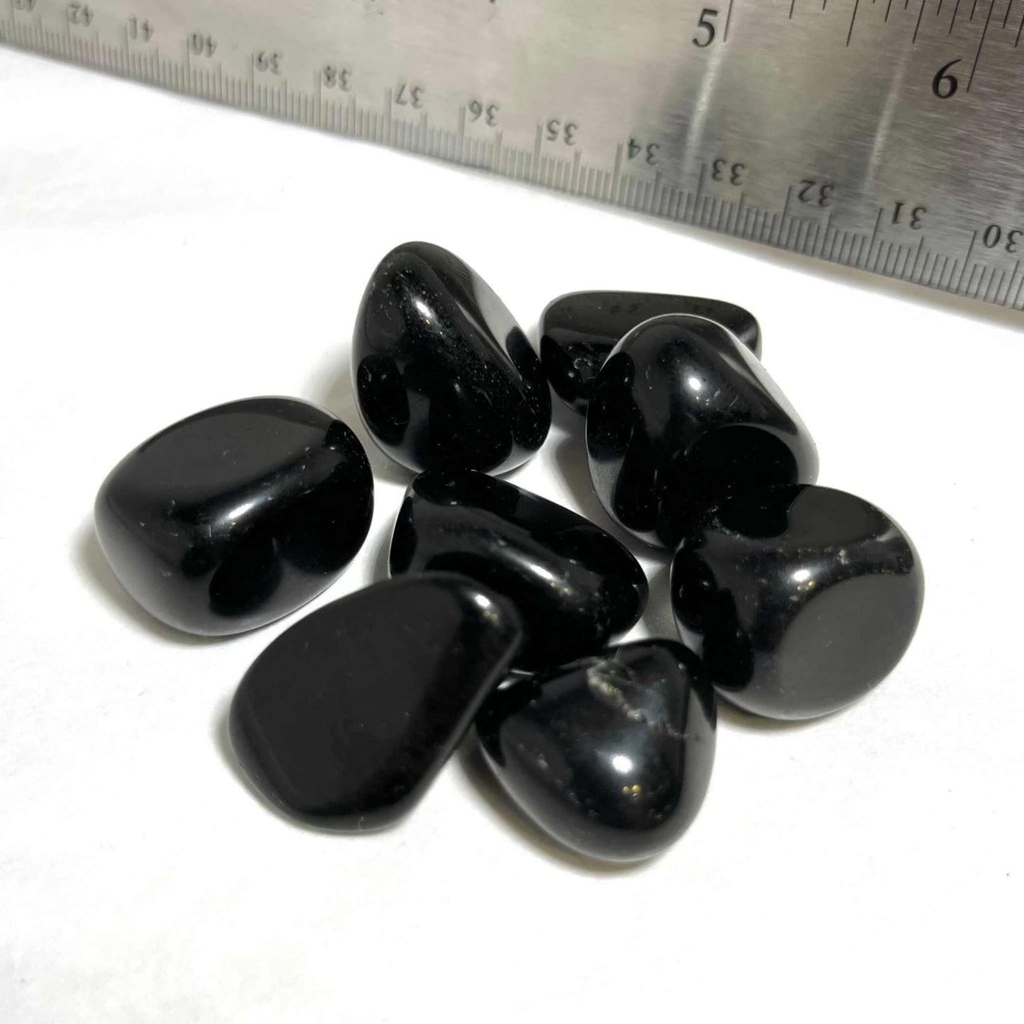 Protective Black Obsidian Tumbled Pocket Stone Mystics Vibe