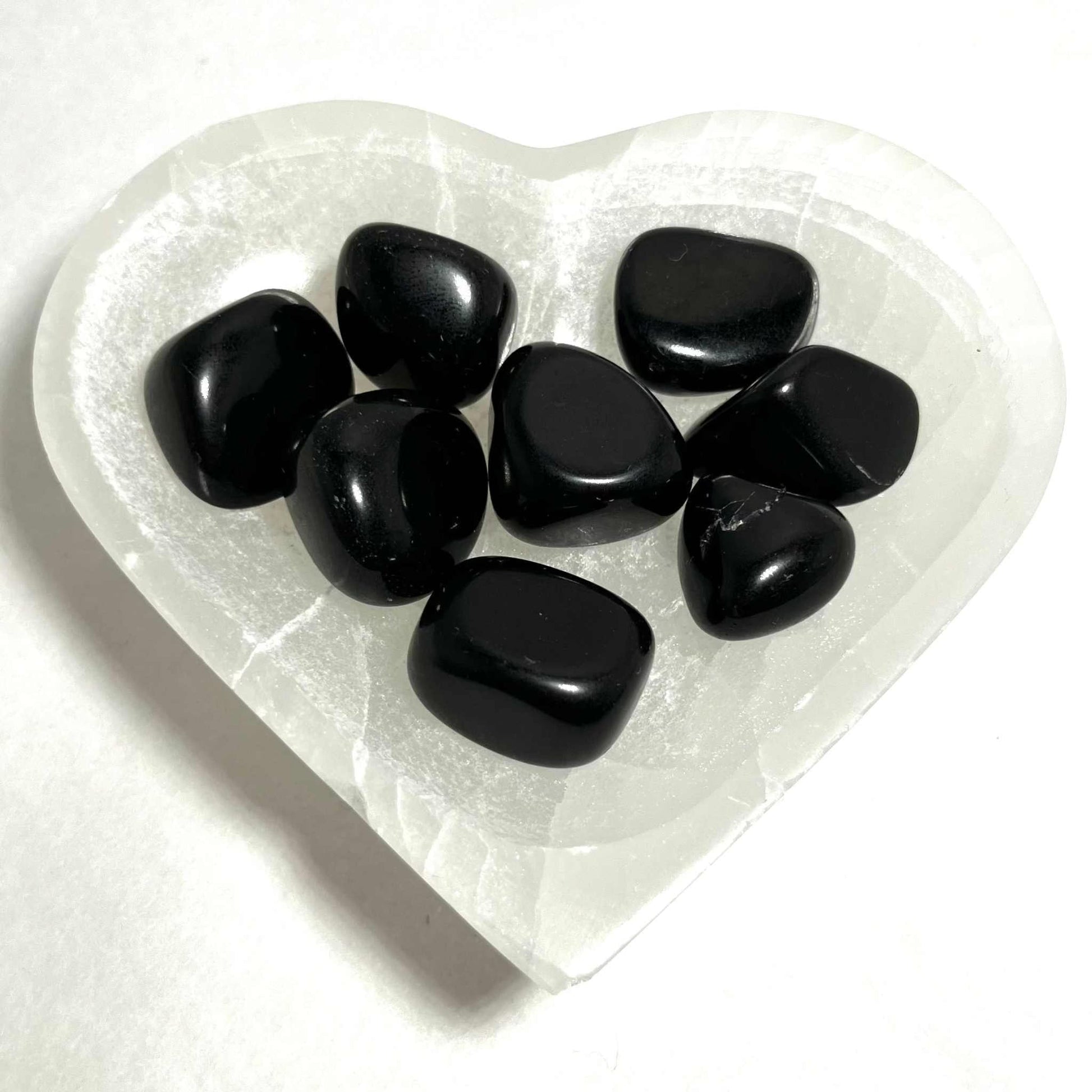 Protective Black Obsidian Tumbled Pocket Stone Mystics Vibe