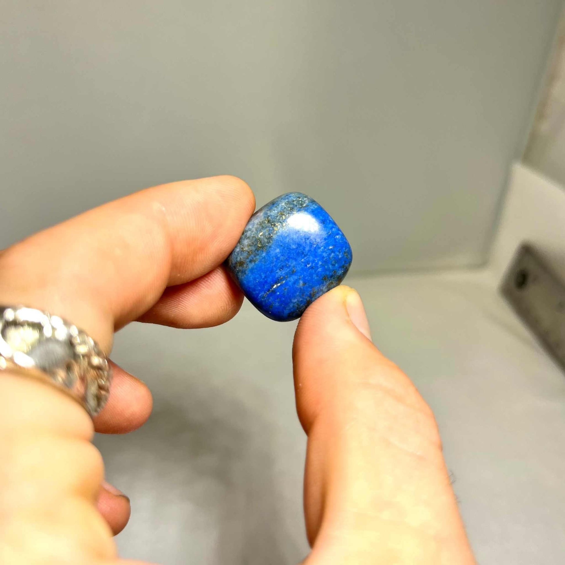 Lapis Lazuli Tumbled Stone for Wisdom and Intuition