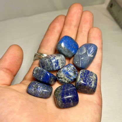 Lapis Lazuli Tumbled Stone for Wisdom and Intuition