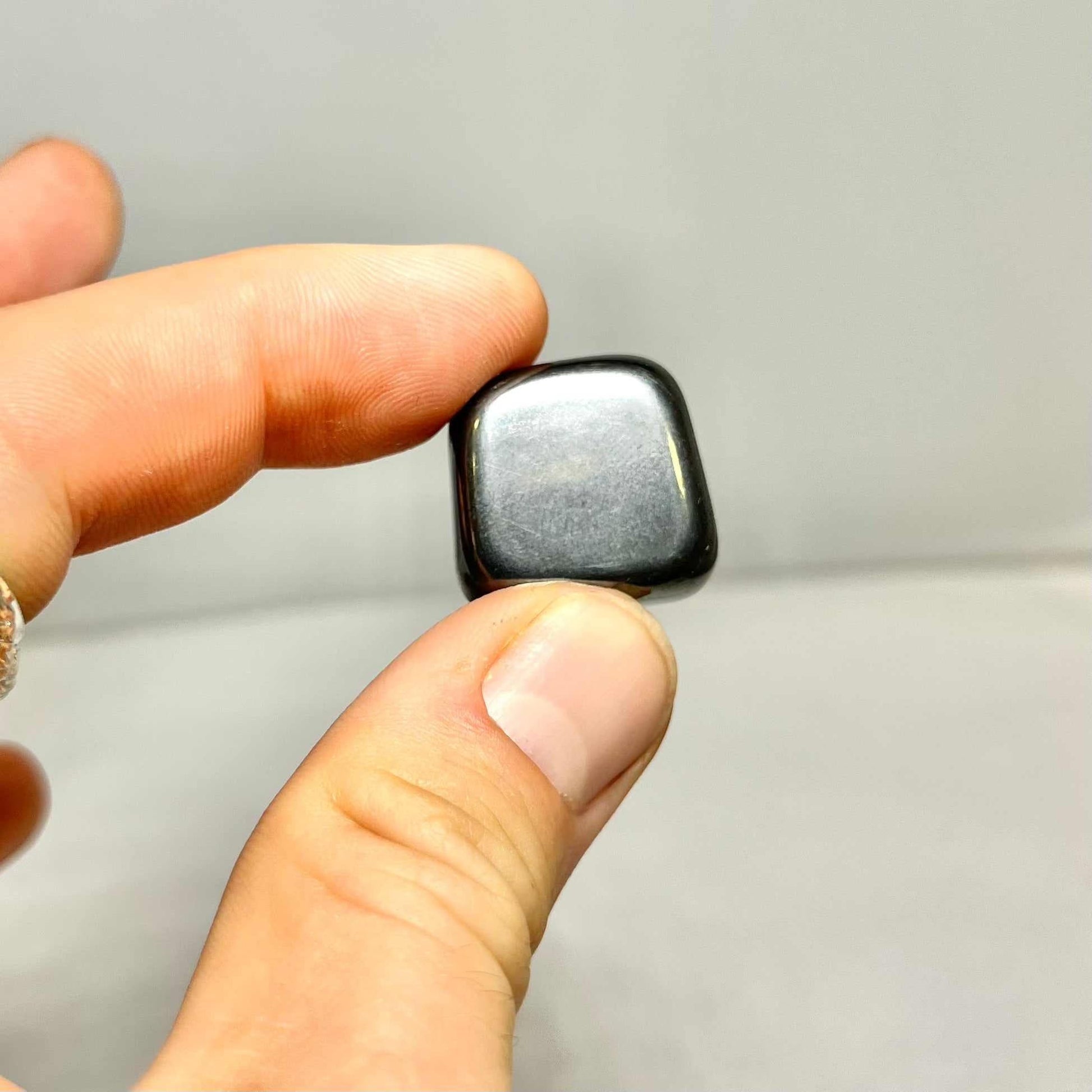 Hematite Tumbled Stone For Grounding And Strength