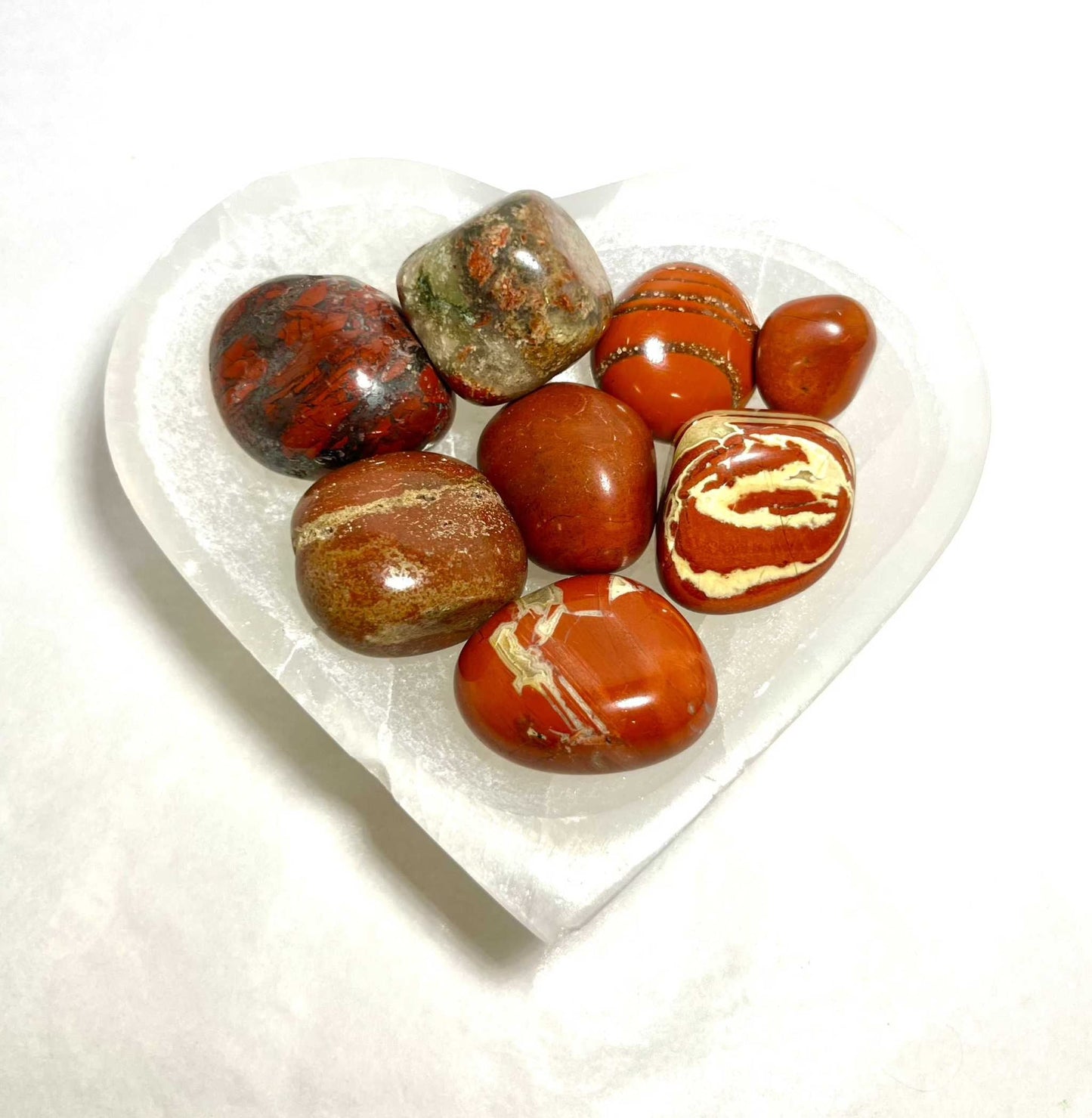 Red Jasper Tumbled Crystal for Strength and Grounding