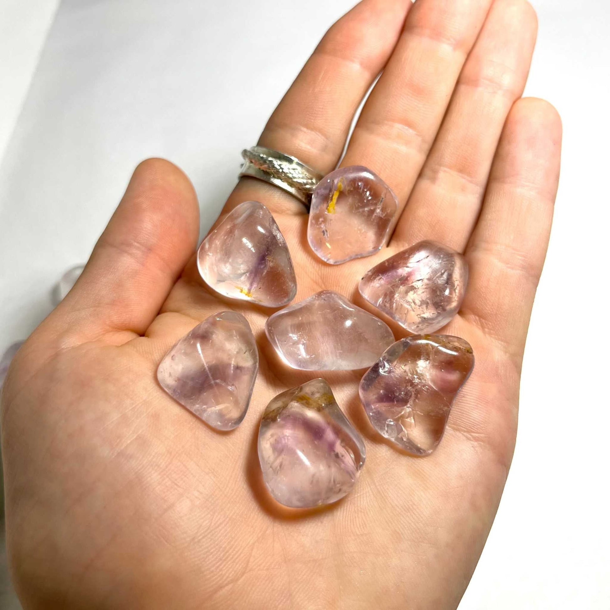 Phantom Amethyst Tumbled Stone for Spiritual Growth | Mystics Vibe