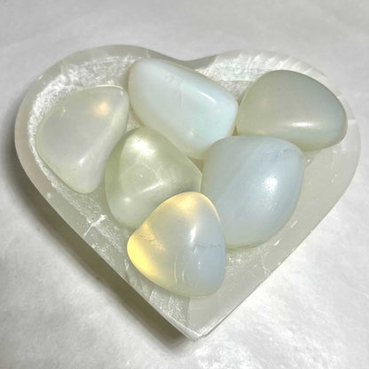 Mystical Opalite Tumbled Pocket Stone for Serenity | Mystics Vibe